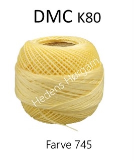 DMC K80 farve 745 lys gul